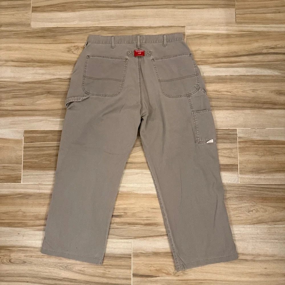 Polo Jeans Co Ralph Lauren Mens 34x34 Painter Pants Gray Taupe Cotton Canvas‎